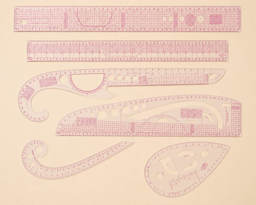 Set Of Pattern-Making Rulers