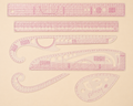 Set Of Pattern-Making Rulers