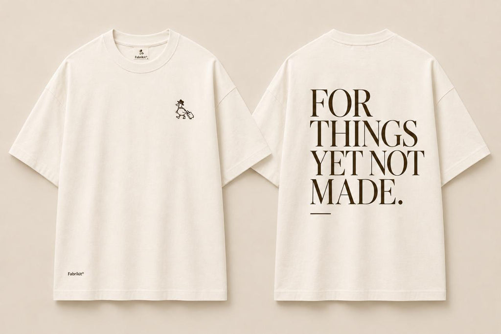 FabriKit classic tee, front and back