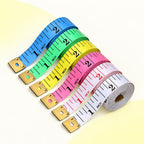 Measuring tapes in six colours
